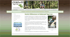 Desktop Screenshot of kletterwald-tegernsee.de